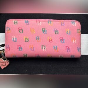 Dooney & Bourke Pink Logo Wallet